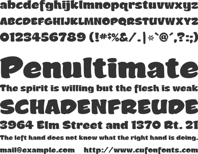 Ride This font preview