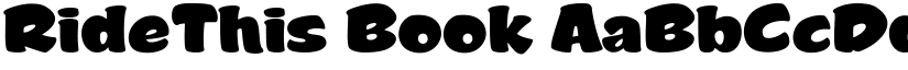 RideThis Book font