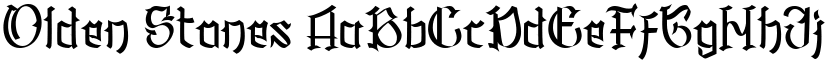 Olden Stones font
