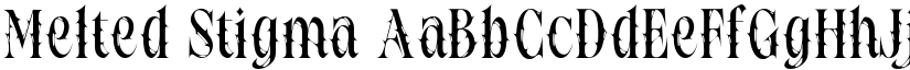 Melted Stigma font