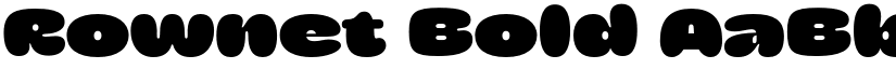 Rownet Bold font