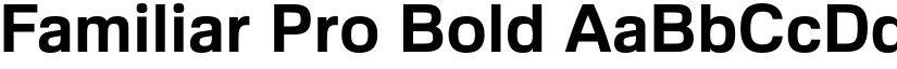 Familiar Pro Bold font