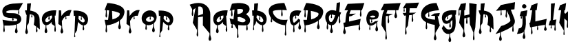 Sharp Drop font