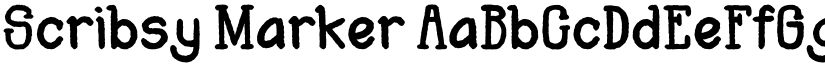 Scribsy Marker font