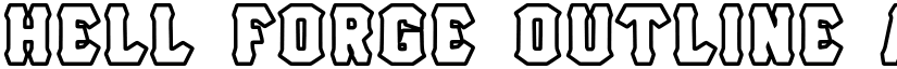 Hell Forge Outline font download