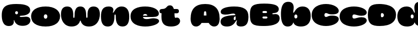Rownet font