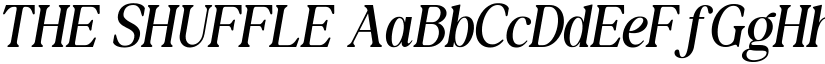 THE SHUFFLE font download