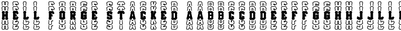 Hell Forge Stacked font