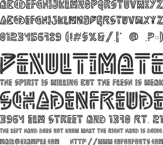 Stone Mask font preview