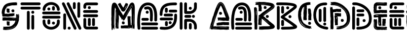 Stone Mask font