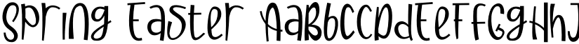 Spring Easter font