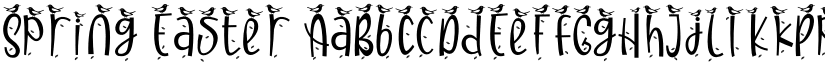 Spring Easter font