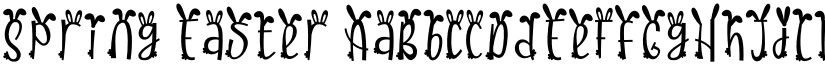 Spring Easter font