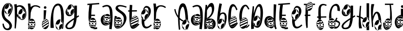 Spring Easter font