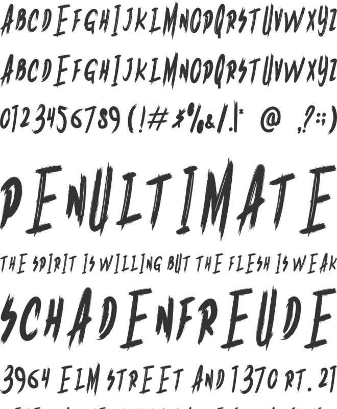 Splatify font preview