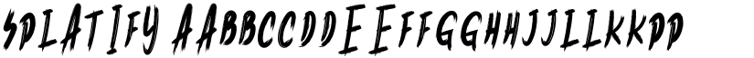 Splatify font