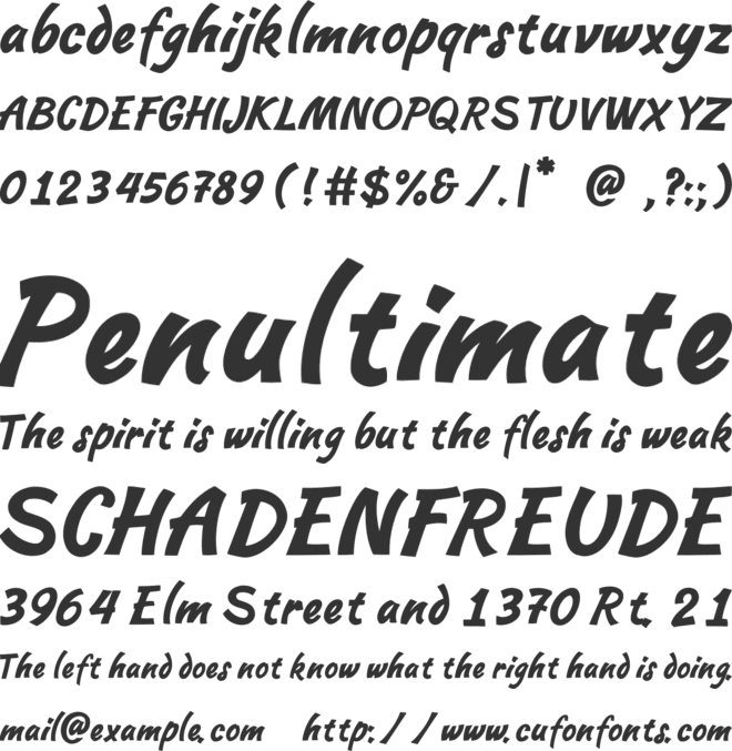 Skateride font preview