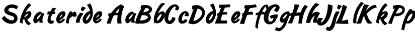 Skateride font download