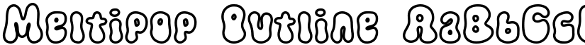 Meltipop Outline font download