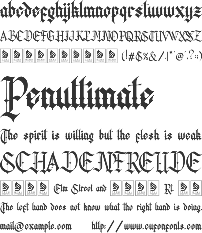 Kileydot font preview