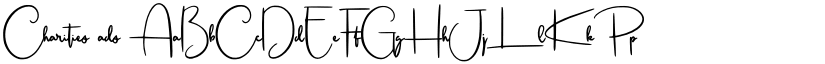 Charities ads font