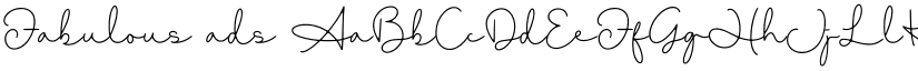 Fabulous ads font