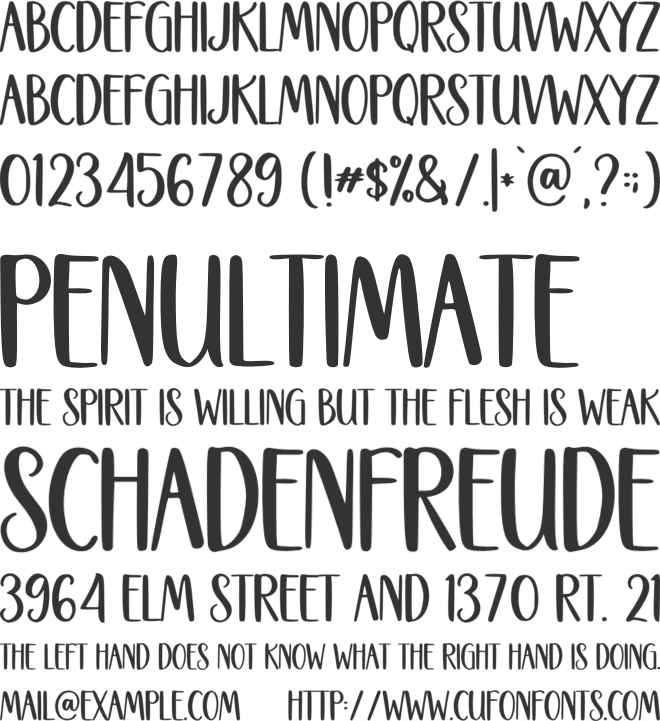 Stockhome font preview