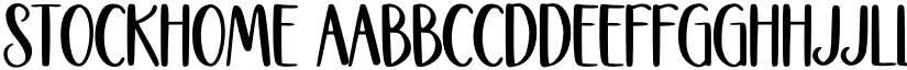Stockhome font download