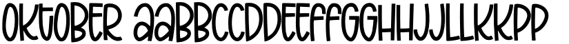 Oktober font