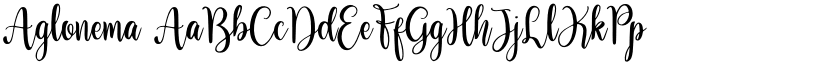 Aglonema font
