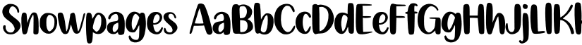 Snowpages font download