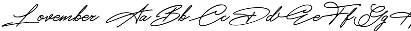 Lovember font