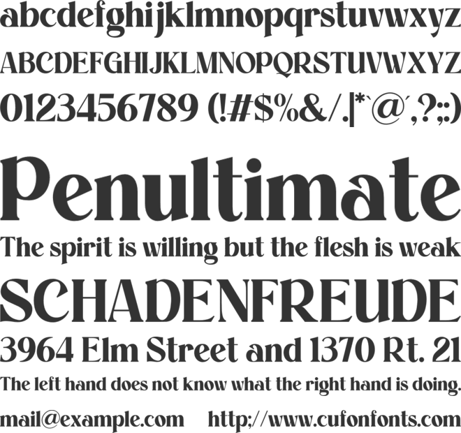 Maziyah Sans font preview