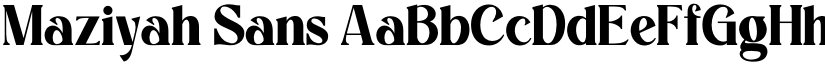 Maziyah Sans font download
