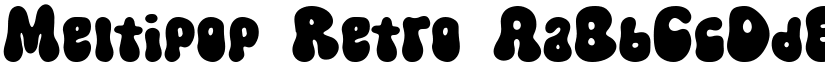 Meltipop Retro font