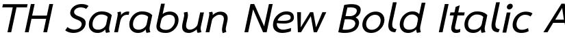 TH Sarabun New Bold Italic font