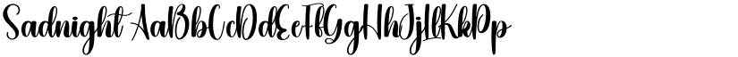Sadnight font download