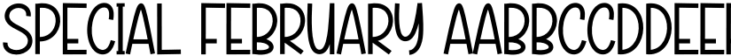 Special February font