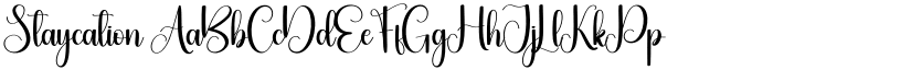 Staycation font download