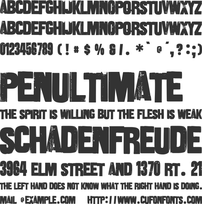 Heavy Dois font preview