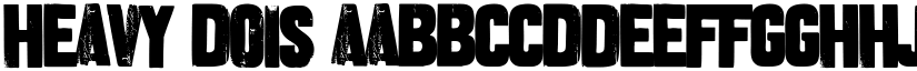 Heavy Dois font