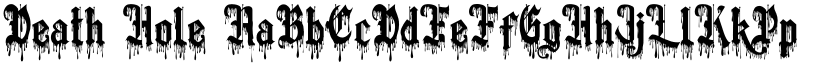 Death Hole font