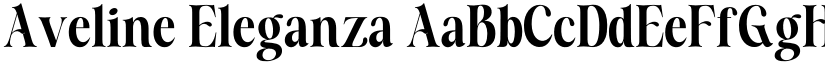 Aveline Eleganza font