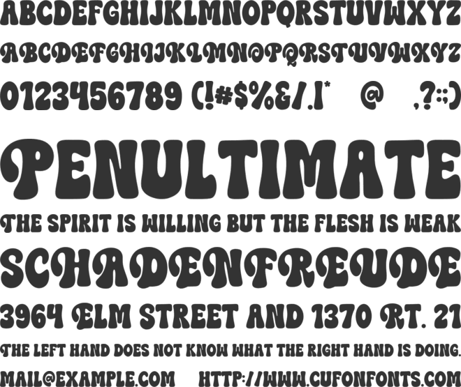 Falling Inlove font preview