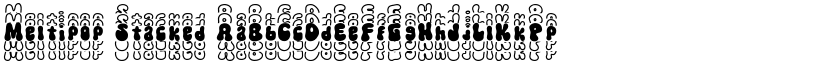 Meltipop Stacked font