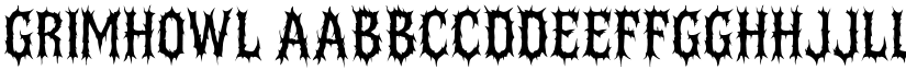 Grimhowl font