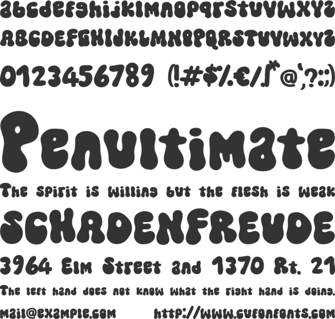 Retro Glow font preview