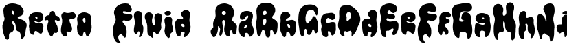 Retro Fluid font