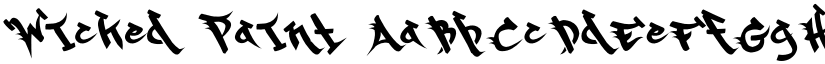Wicked Paint font
