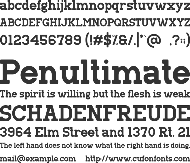 Manline Slabs font preview